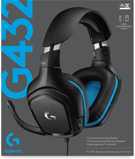 Casque Filaire Logitech G432 Leatherette - PC